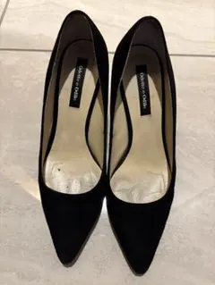 Odette e Odile ブラック　スエード　パンプス　22cm