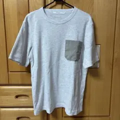 【メンズTシャツ】Tranga グレー ポケット付き Tシャツ M