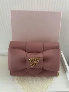 Maison de FLEUR リボン三つ折り財布 ピンクのサムネイル