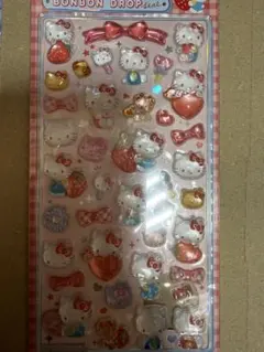 【正規品】　新品未使用　ボンボンドロップシール　サンリオ　キティ　赤　第二弾