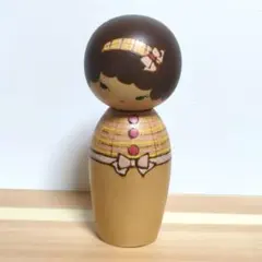 創作こけし　沖いずみ作　(うふふ) 創作こけし 沖いづみ 【 福福Fukufuku 】 KokeshiDoll - メルカリ