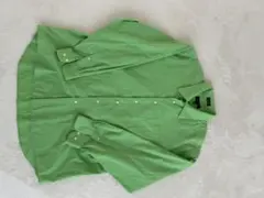 黄緑色 長袖シャツ