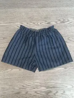 ストライプ ショートパンツ キッズ　ブルー系90センチ