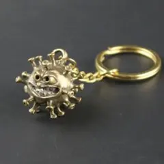 【 No.61 アクセサリー キーフック 細菌 バイキン 毒 真鍮 】★