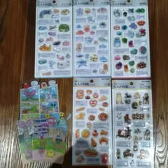 大人の図鑑シール3Dシール　鉱物編2クラゲ編ウミウシ編古代エジプト編パン編