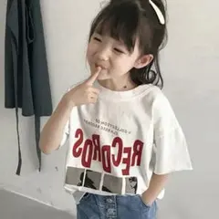 B*)様 【新品未使用】英字プリント半袖Tシャツ 110キッズ 男の子　女の子