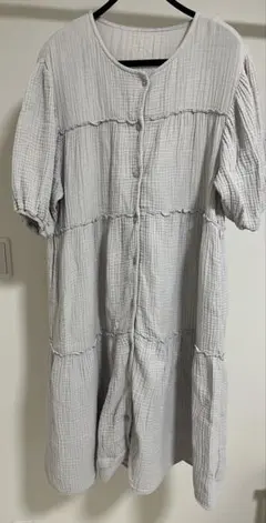 ［ジェラピケ］　マタニティ　ガーゼワンピース　パジャマ　半袖