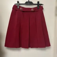 M.deux バーガンディ プリーツスカートのサムネイル