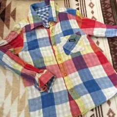 BREEZE チェックシャツ リバーシブル 110 120