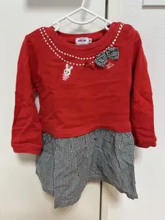 【匿名】90cm ミキハウス　ワンピース　チュニック