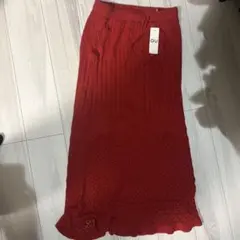 GU スカシアミニットスカート レッド XL 新品