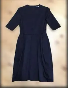 ヨーコチャンYOKO CHAN♡シンプルブラックワンピース♡冠婚葬祭にものサムネイル