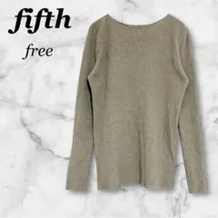 【fifth】長袖リブニットセーターfreeのサムネイル