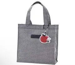 familiar ギンガムチェック トートバッグ 正方形