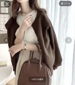 classicalelf 前後2way 軽量カーディガン Lサイズ　ブラウン