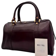 【値下げ】【美品】GOLD PFEILレザー ブラック ボストンバッグ GOLD PFEIL スポーツバッグ / ゴールドファイル メルセデス・ベンツ
