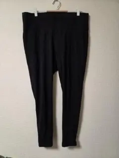 ハイウエスト レギンスパンツ ブラック 黒 ストレッチスリム 3L相当