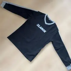 XLARGE キッズ ロンT 140 エクストララージ　黒