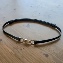 細ベルト ブラック ゴールド金具のサムネイル