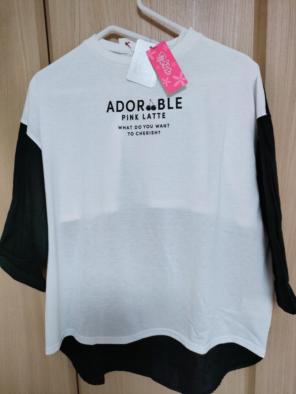 【新品未使用】PINK LATTE Tシャツ XXS/140　ピンクラテ