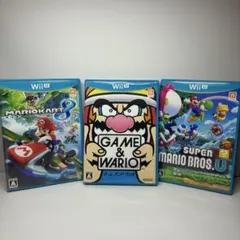 マリオカート8 ゲーム&ワリオ New マリオブラザーズ U 3本セット