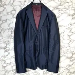 NICOLE　ニコル　（50）　テーラードジャケット　ブルー　きれいめカジュアル