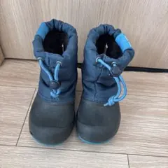 子供用 ネイビー スノーブーツ　18センチ