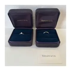 Tiffany ティファニー PT950 プラチナ 指輪 リング ペア 3mm - メルカリ