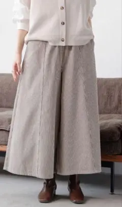 ヒッコリー ワイドパンツ