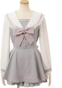 LIZLISA セーラーカラーセットアップ グレー 長袖 値下げ可！