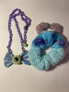 モンスターズインク サリー シュシュ マイク ネックレス