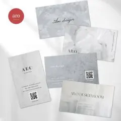 おしゃれ×シンプル｜名刺・ショップカード・台紙【業者印刷／セミオーダー】A161