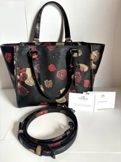 【希少】COACH コーチ ハンドバッグ 花柄　ショルダーバック　2way