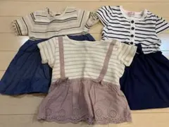 futafuta他 バースデイ女の子用トップス3着セット 80サイズ まとめ売り