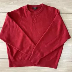 UNIQLO 15RED 【XL】スムースコットンクルーネックセーター 綿100