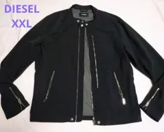【古着】DIESEL ジャケット 黒 ディーゼル ブラック XXL 大きめ
