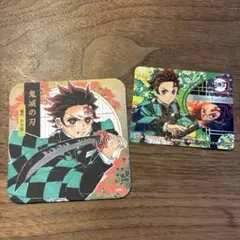 鬼滅の刃 シール ステッカー 原画 アートコースター 竈門炭治郎
