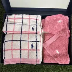 ★Ralph Lauren タオルセット ピンク タオル4枚セット★