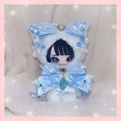 タナトスさん専用❤️1点物❤️ホワイト&ベビーブルー❤️ドール