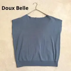 Doux Belle ドゥーベル サマーニット フレンチスリーブ ブルー Fのサムネイル