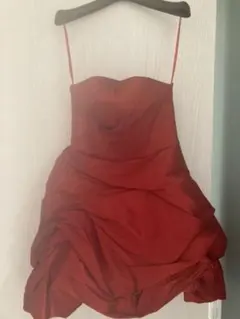 バルーンミニドレス　赤　【リエンダ】