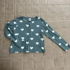 Petit Bateau ハート柄コットンカーディガン　6A 116cm