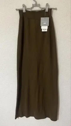 UNIQLO Mame Kurogouchi 3Dリブロングスカート