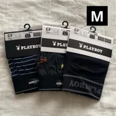 プレイボーイ メンズ ボクサーブリーフ Mサイズ 3枚セット