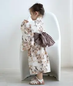 セール　utatane 2点セット 男女兼用 ひよこ商店 120cm 子供用浴衣のサムネイル