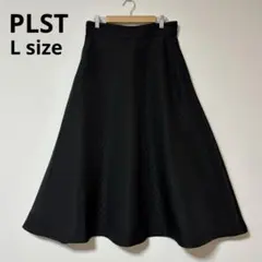 ☆美品 PLST プラステ キルティング フレアスカート ブラック 完売品 L