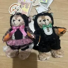 2014 ハロウィン ダッフィー シェリーメイ ぬいぐるみバッジ　タグ付き