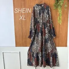 26 美品　大きいサイズ　SHEIN ローズ　ワンピース