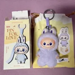 LABUBU ラブブ　イニシャル E 紫　パープル　POPMART ポップマート