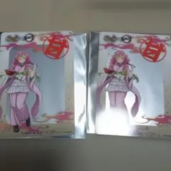 鬼滅の刃 宅麺 特典 カード ポスカ クリアカード 甘露寺蜜璃